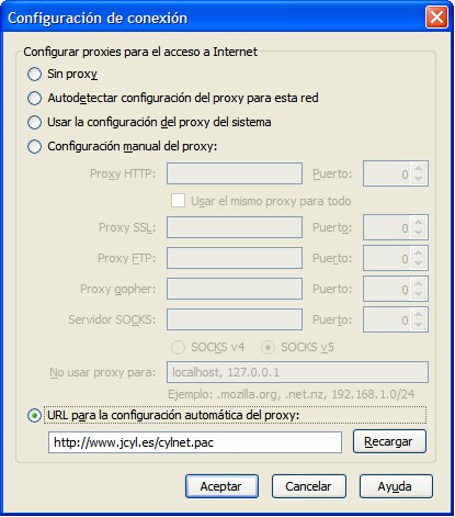 Configuracin Proxy en los equipos de la Consejera de Educacin